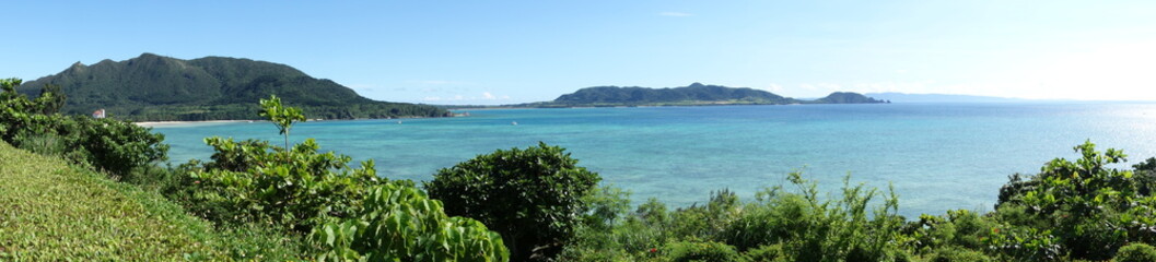 Panorama Blick auf den pazifik von der Insel Ishigaki Japan 