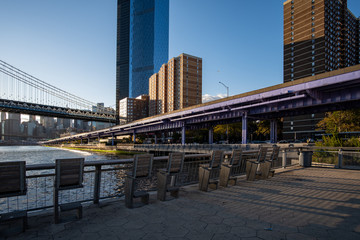 Pier 35 park on the Lower East Side at daytime in Autumn