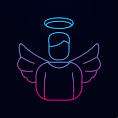 Avtarka male angels nolan icon. Simple thin line, outline vector of angel and demon icons for ui and ux, website or mobile application