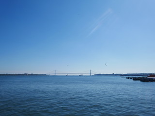 View of Bridge from Staten Island Ferry 