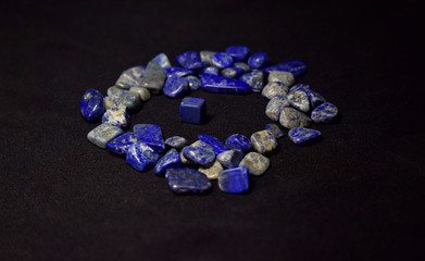 Lapis Lazuli Blue stone Beautiful by nature For making ornaments
