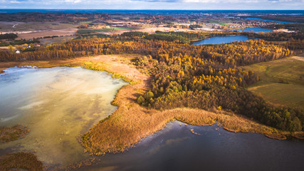 Fototapeta na wymiar Małkinie Jezioro Woszczelskie Mazury