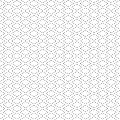 Fototapeta premium Seamless geo, geometric pattern, seamless rhombus or diamond form, thin line pattern, black and white vector illustration.