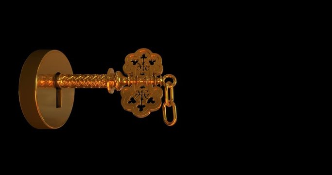 The key of success opens the door