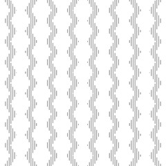Seamless zigzag pattern, seamless geometric background, fabric print, black and white vector illustration.