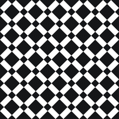 Seamless squares pattern, checkered fabric print, geometric, geo pattern, vector illustration in black and white