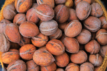 Walnuts on the market