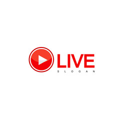 Live Steam Design Vector, TV Logo