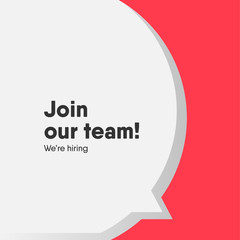 Join our team banner template