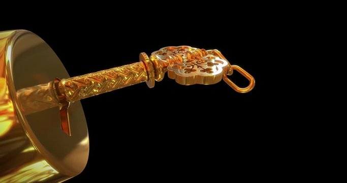 The key of success opens the door