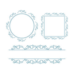 Frame decorative ornament vector