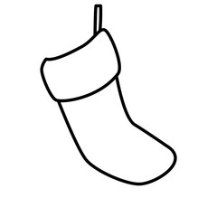 Isolated santas boots vector design