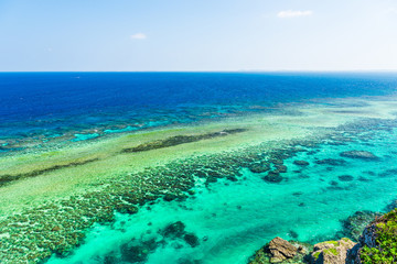 宮古島の海　Beautiful beach in Miyakojima Island, Okinawa.
