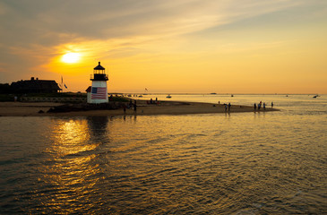 Obraz premium NantuckLighthouse in Nantucket et Massachusetts