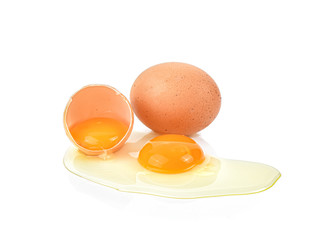 eggs  isolated on white background