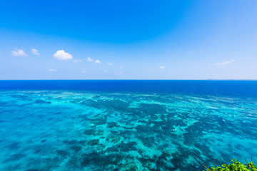 宮古島の海　Beautiful beach in Miyakojima Island, Okinawa.