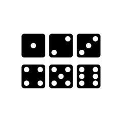 Dice icon trendy
