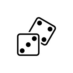 Dice icon trendy