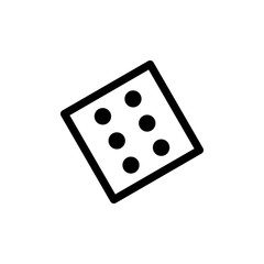 Dice icon trendy