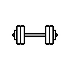 Dumbbell icon trendy