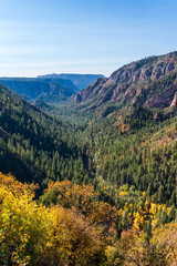 Scenic view of Oak Creek Canyon, Arizona