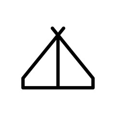 Tent icon trendy