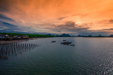 Samchongtai Homestay-Phang Nga: October 20, 2019, the atmosphere of the jetty, there are no children running during the holidays, Sam Chong Tai Viewpoint, Kalai, Takua Thung District, Thailand