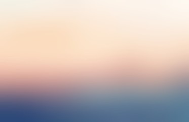 Dawn sky empty background. Abstract blurred texture. Defocus illustration.