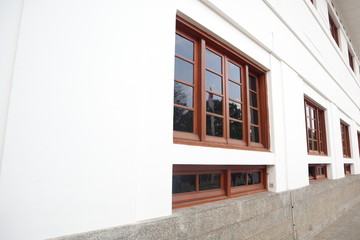 Fototapeta na wymiar Vintage Netherland Architecture Wood Window
