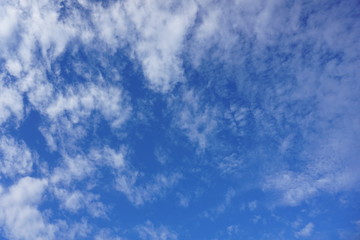 blue sky with white clouds