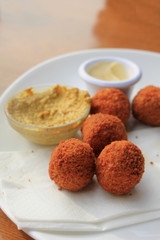 Dutch fried snack: bitterballen