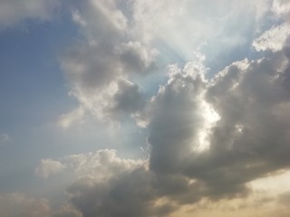 Obraz premium blue sky with clouds