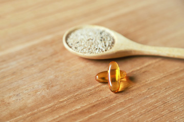 herbal supplement capsules for healthy eating 