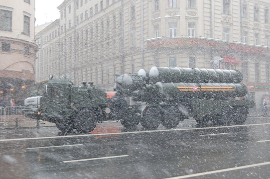 The Victory Day Parade Rehearsal In Moscow On May 7, 2014