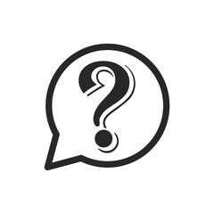 Question mark icon vector isolated symbol illustration EPS 10