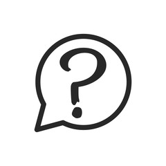 Question mark icon vector isolated symbol illustration EPS 10