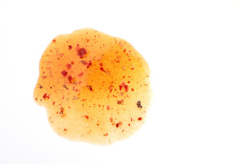 spicy sauce on white background 