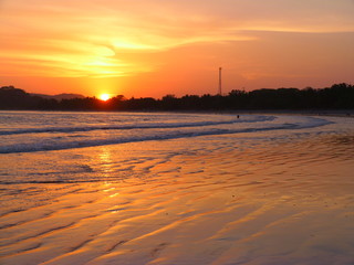 sunset costa rica playa samara