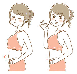 My lower stomach sticks out