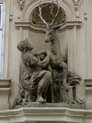 sculpture of a deer prague