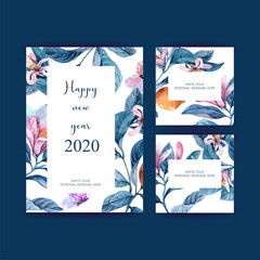 vectors, happy new year 2020 for design