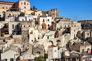 Obraz premium The old houses of Matera in southern Italy