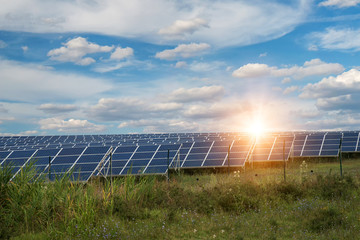 Solar panel, photovoltaic, alternative electricity source - concept of sustainable resources