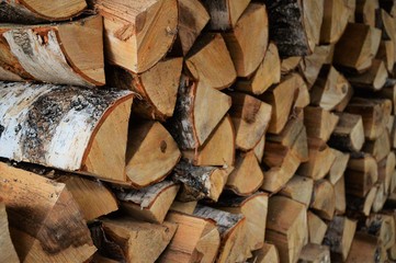 wood for the fireplace
