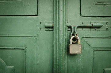 Old locked door