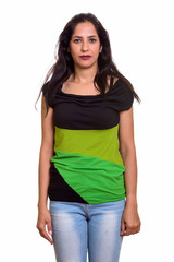 Fototapeta premium Portrait of beautiful Persian woman with casual clothing