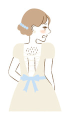 Woman with hair on her back