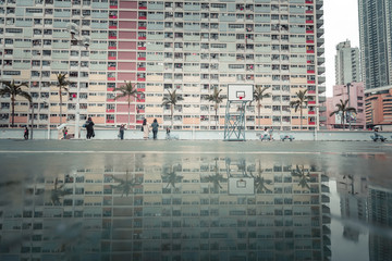 Hong Kong public estates  - obrazy, fototapety, plakaty