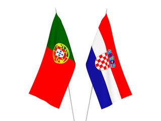Portugal and Croatia flags