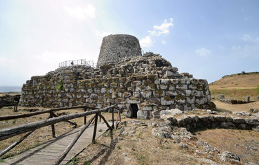 Fototapeta premium scenic view of the Nuraghe Santu Antine near Torralba, in Sardinia